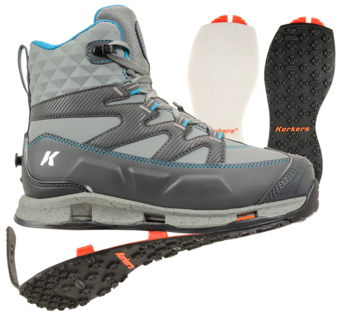 Korkers Women's Bantam Lite Wading Boot (Felt &amp; Kling On)