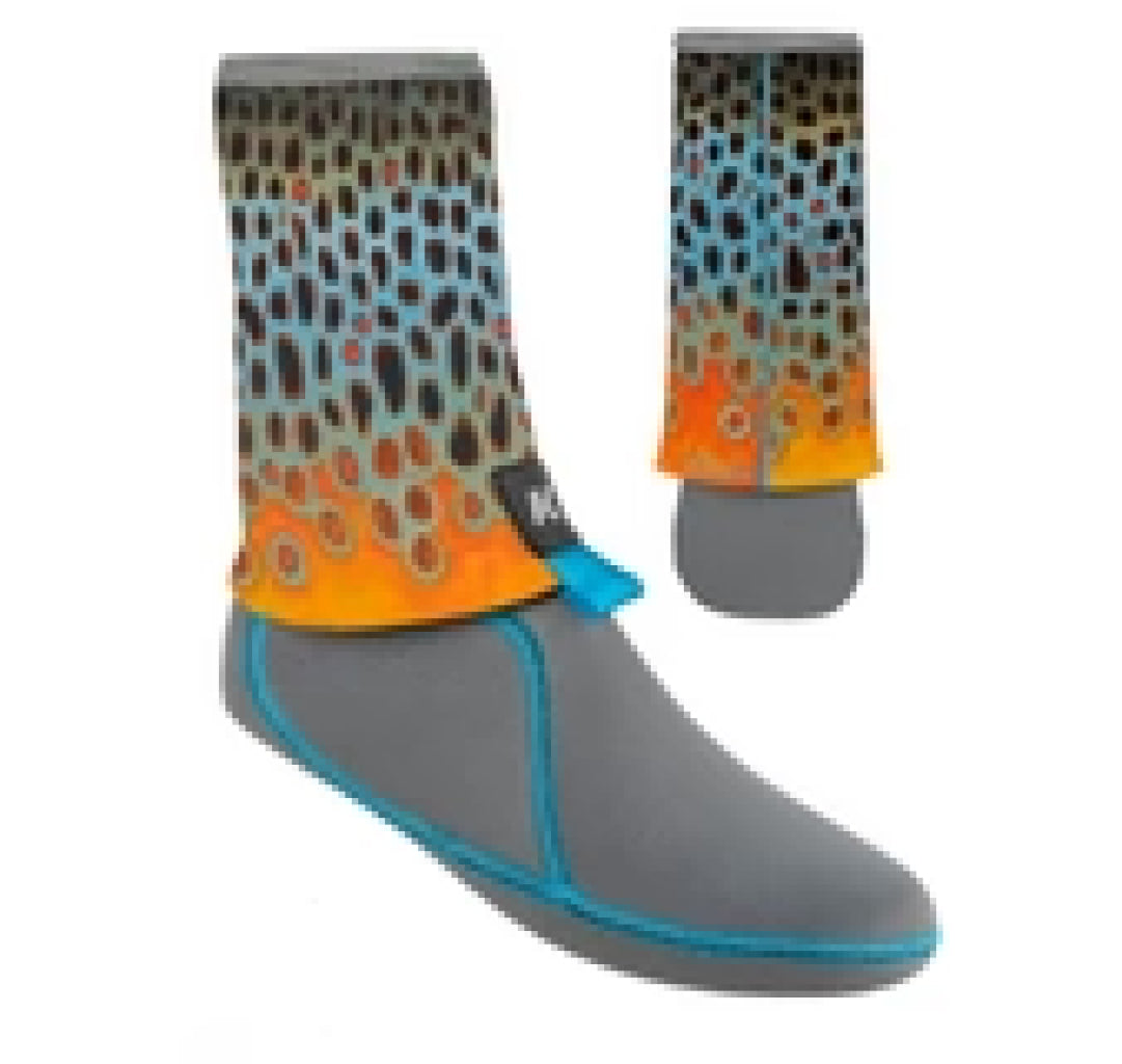 Deyoung Brown Flank I-Drain Neoprene Guard Socks 3.5mm