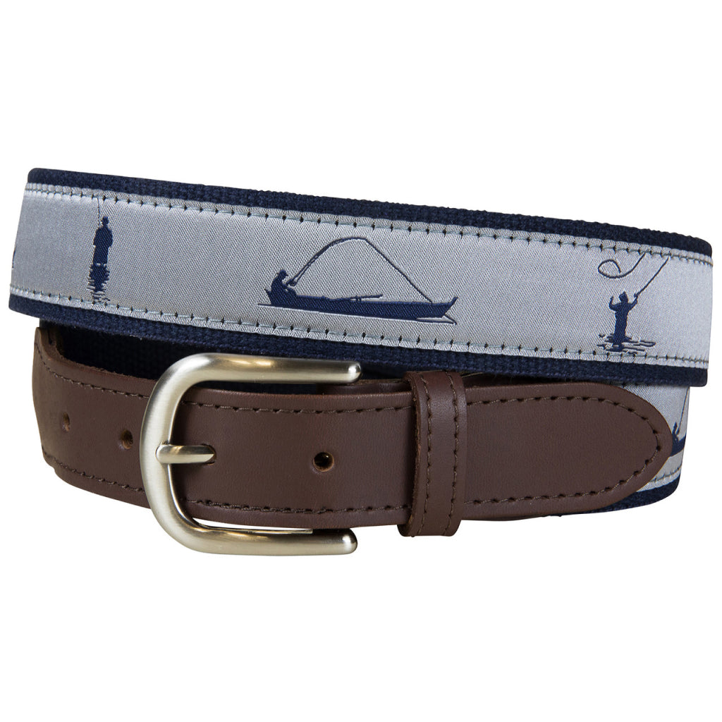 Belted Cow Fisherman Leather Tab Belt