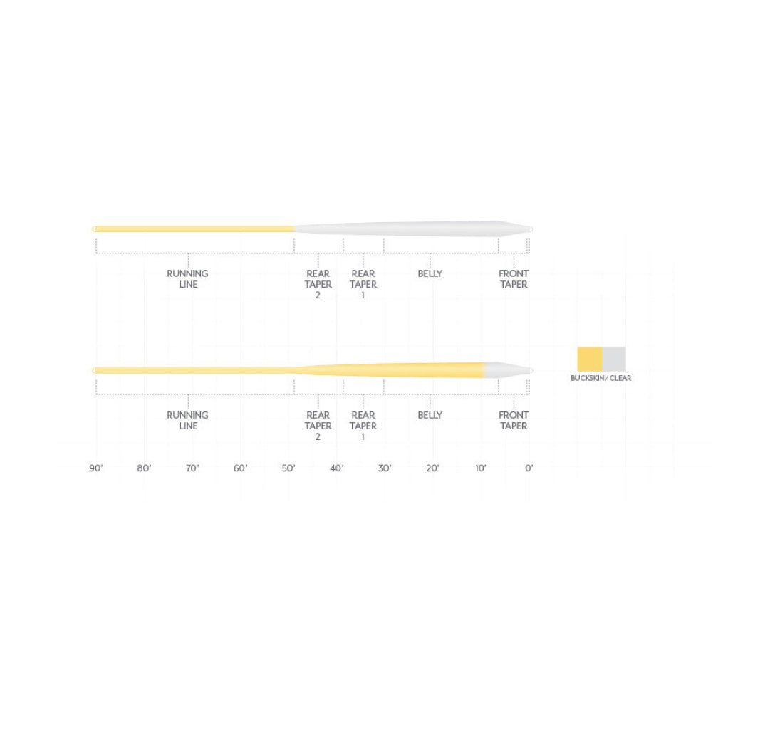 Scientific Anglers Magnitude Smooth Infinity 10' Clear Tip Float Fly Line