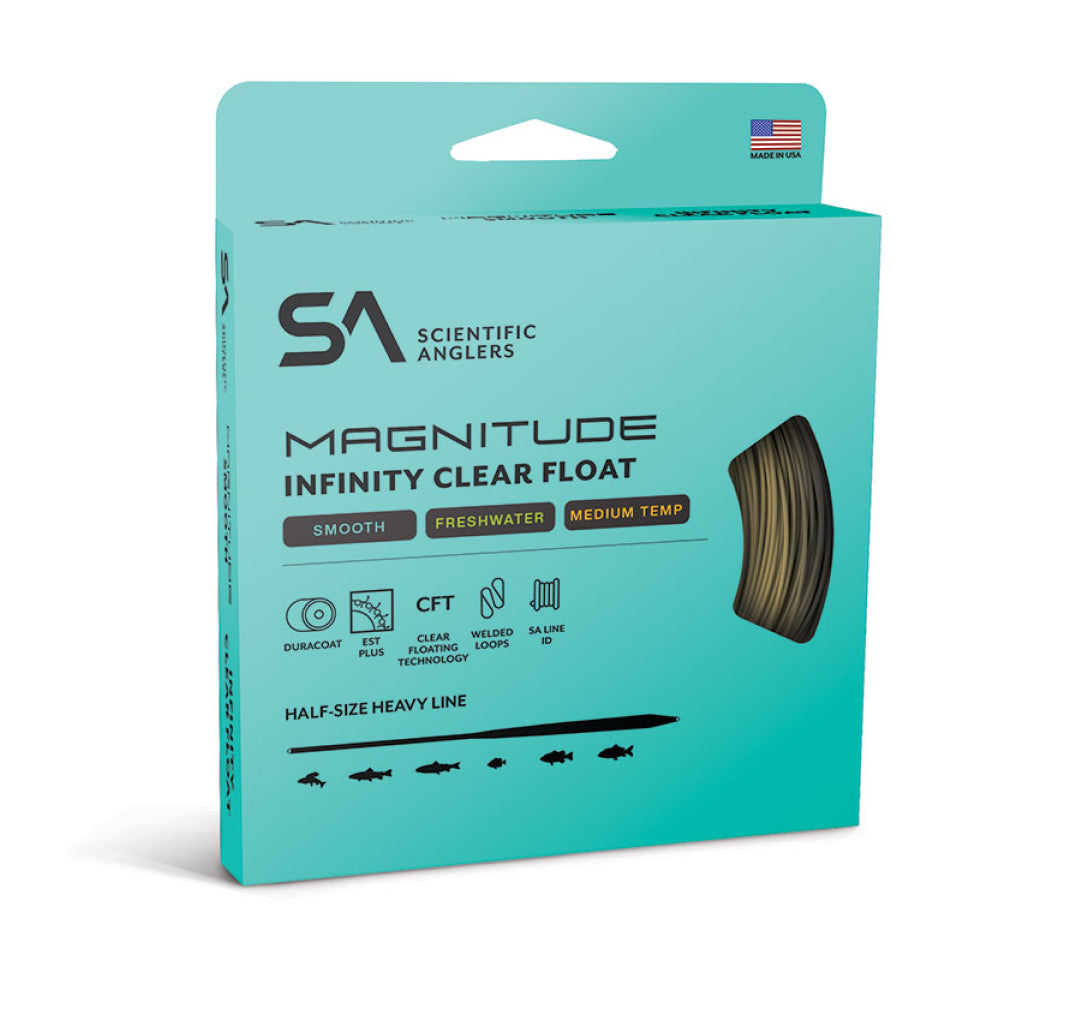 Scientific Anglers Magnitude Smooth Infinity 10' Clear Tip Float Fly Line