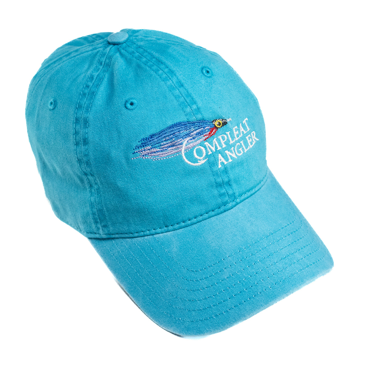 Compleat Angler Brushed Twill Logo Caps