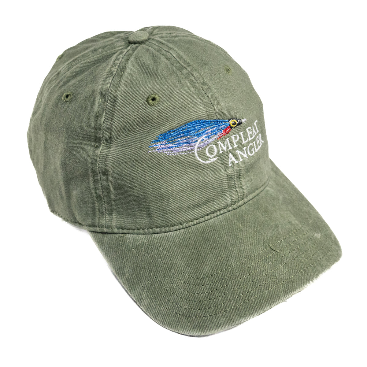 Compleat Angler Brushed Twill Logo Caps