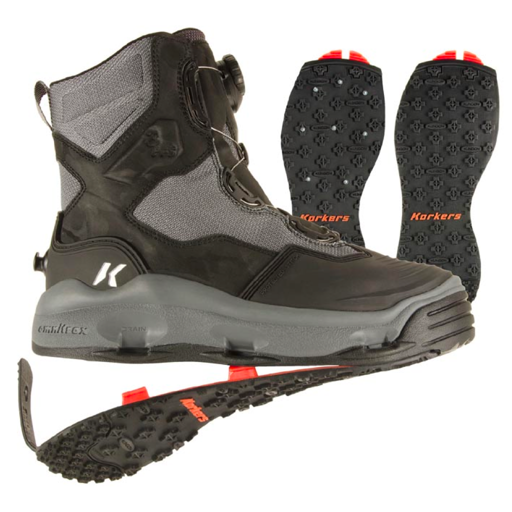 Korkers Darkhorse Wading Boot - Kling On &amp; Studded Kling On