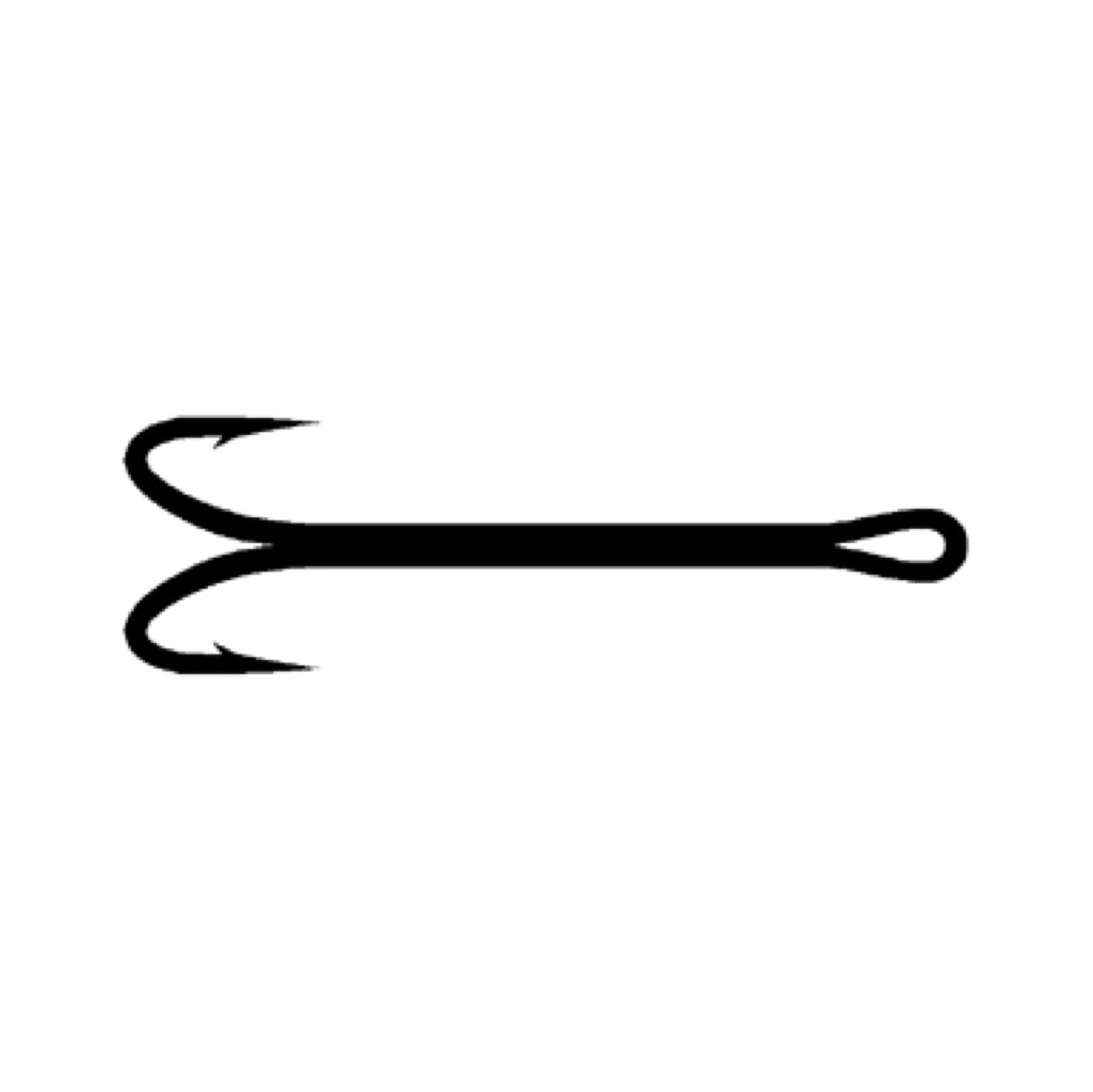 Daiichi 7131 Double Salmon Hook Black