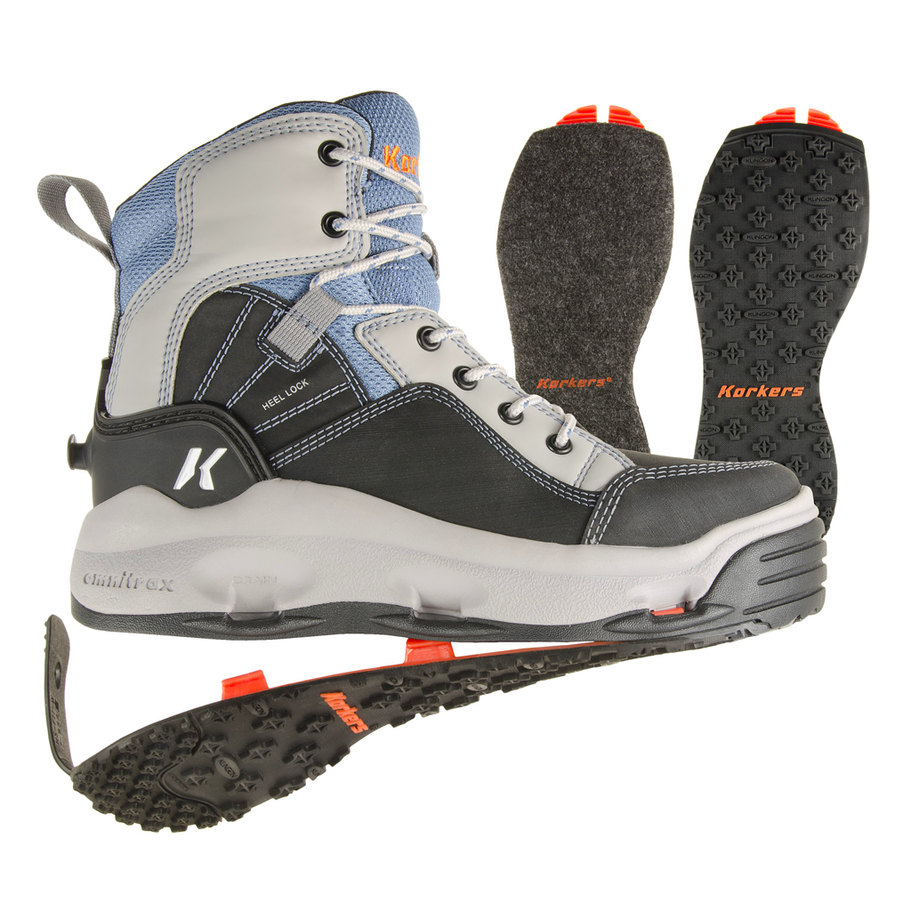 Korkers Buckskin Mary Wading Boot - Felt &amp; Kling-On Soles